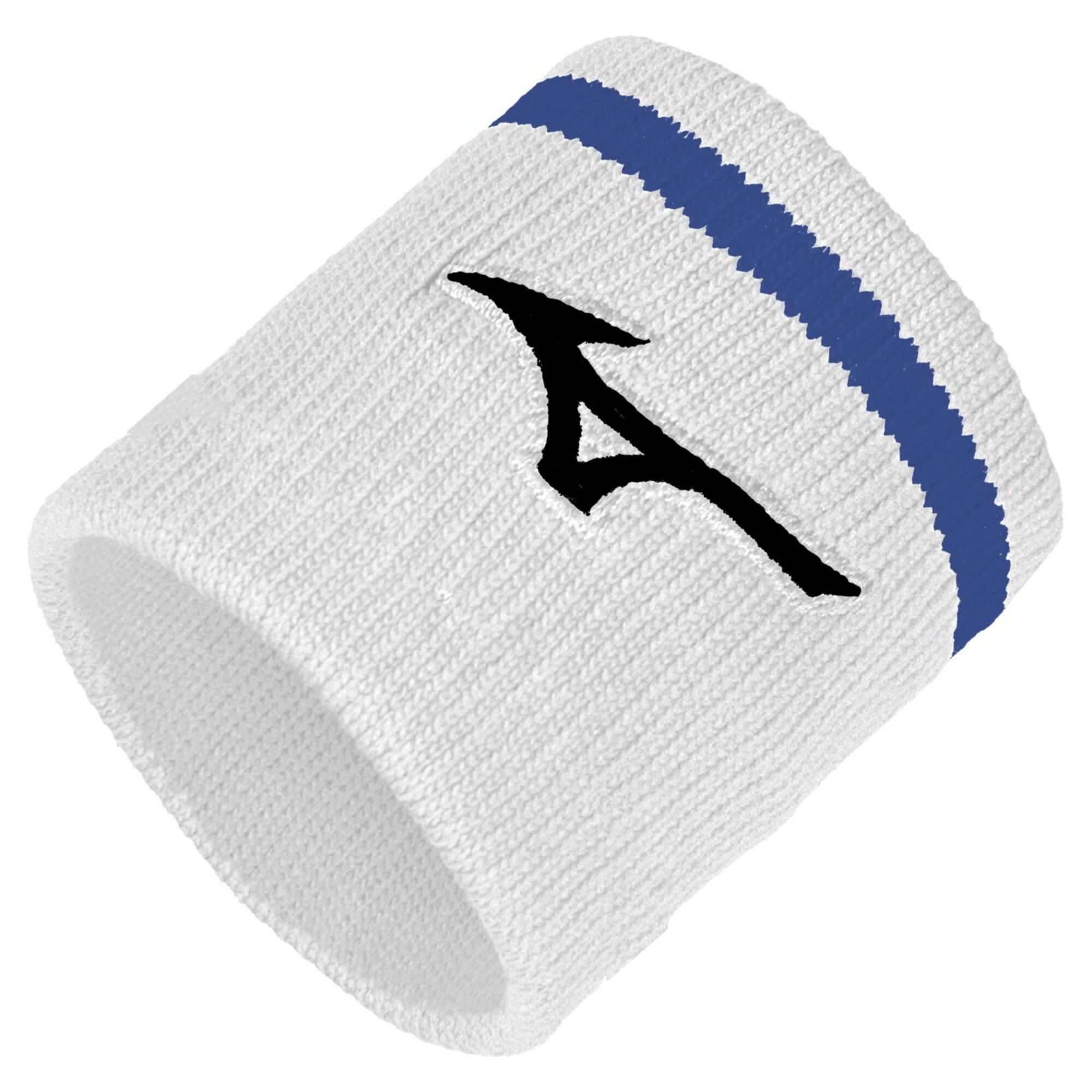 Mizuno Wristband Short With Line Wit/Ultramarine Dames/Heren Maat One Size